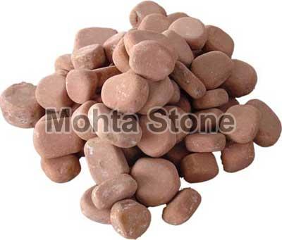 Natural Stone Polished Agra Red Pebbles, for Countertops, Staircase, Walls Flooring, Feature : Crack Resistance