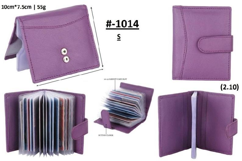 Fancy Leather Card Holder, Design : Plain