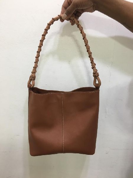 Plain Leather Casual Bags, Color : Black, Brown, Creamy