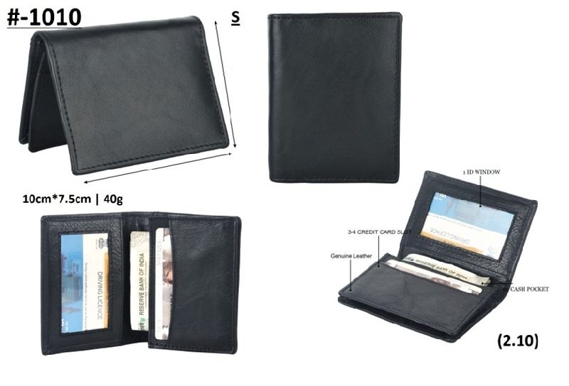 Mens Fashionable Leather Wallet, for ID Proof, Credit Card, Personal Use, Packaging Type : Plastic Packet