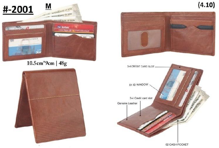 Mens Trendy Leather Wallet, for Cash, Id Proof, Keeping Credit Card, Feature : Fine Finishing