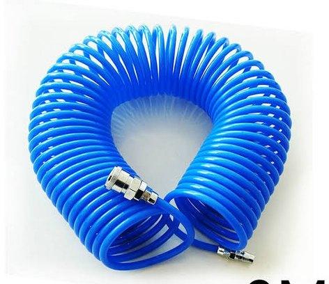 Round Polyurethane Pneumatic PU Pipes, for Industrial, Color : Blue