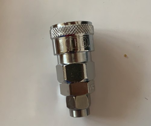 Round Metal Polished Quick Release Coupler, for Pneumatic Connections, Color : Metallic Grey