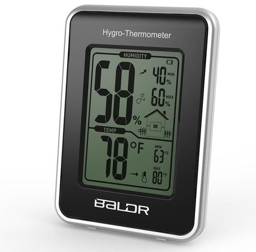 Digital Temperature Humidity Hydro Thermometer Ind, Color : White