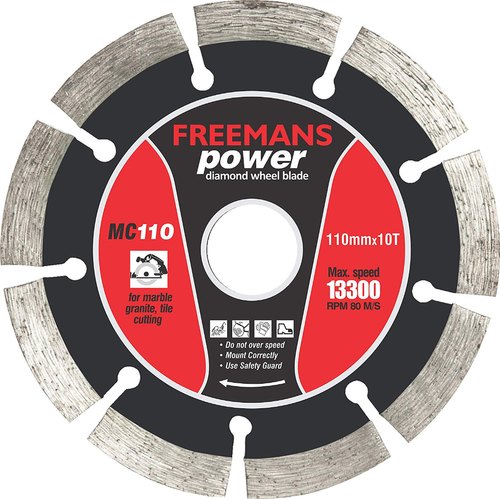 Freemans Power Diamond Wheel Blade, Size : 110x10T