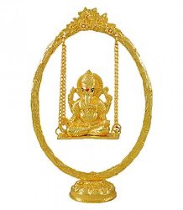 Brass Lord Ganesha On Swing