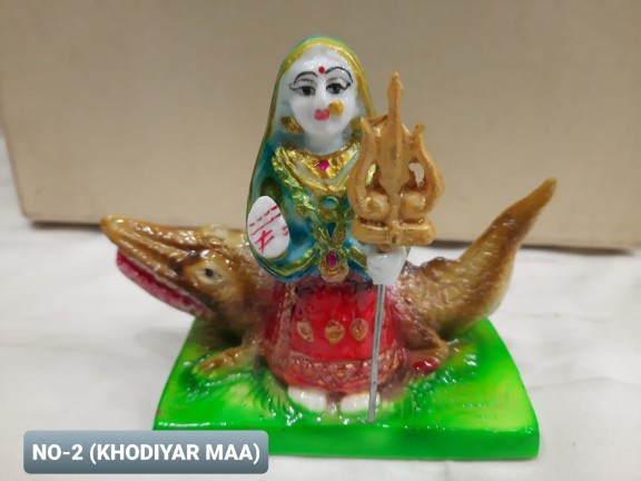 Polished Plain Fiber Khodiyar Maa Statue, Feature : High Quality, Rust Proof, Stylish Look, Termite Proof