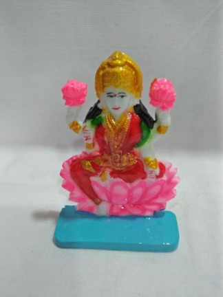 Polished Fiber Maa Laxmi Statue