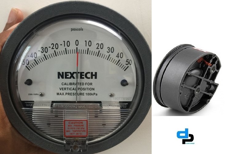 Differential Pressure Gauges Nextech Dpengineers 50-0-50 Pascal