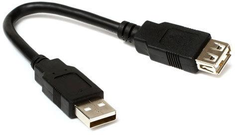 Pure Copper USB Extension Cable, Color : Black