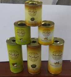Cylindrical Cooking Oil Tin Box, Pattern : Printed