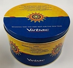Printed Virbac Tin Box, for Packaging