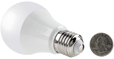 Round polycarbonate + aluminum DC LED Bulb