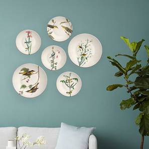  Round  Ceramic Birds Wall Plates