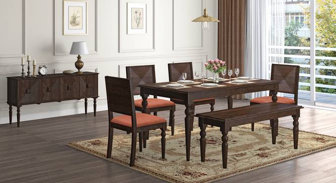 Rectangular Solid Wood Dining Bench