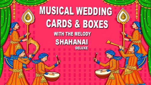Designer Indian Wedding Cards Sound Modules, Size : Standard Size