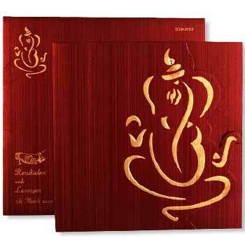 Musical Hindu Wedding Card Gayatri Mantra Ganesh Mantra Vakra Tund Mahakay Chanting