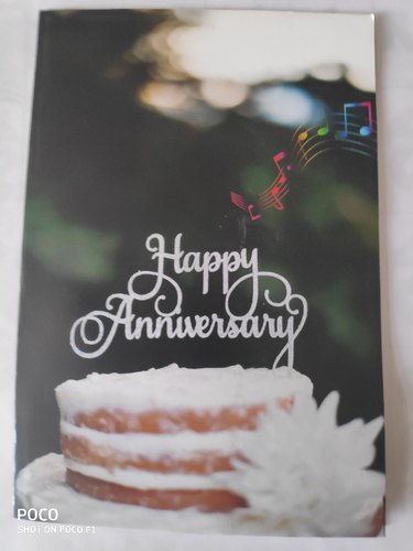 Musical Recordable Voice Greeting Card Happy Wedding Anniversary