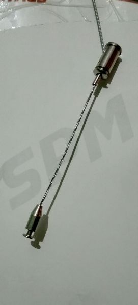 Polished Metal 14mm Cable Gripper