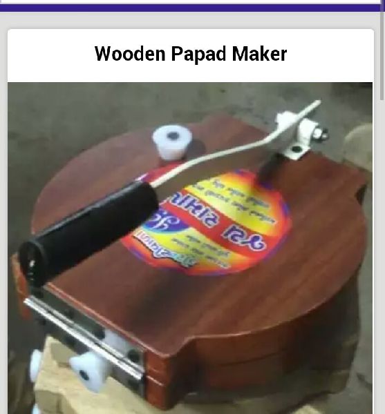 Menual Hend Press 100-500kg Wooden papad machine, Certification : Iso 9001:2008