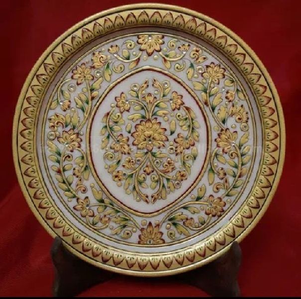 Printed Marble Decorative Plate, Technics : Hand Made
