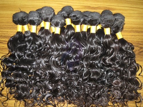 Bulk human hair, for Parlour, Personal, Style : Curly, Straight, Wavy