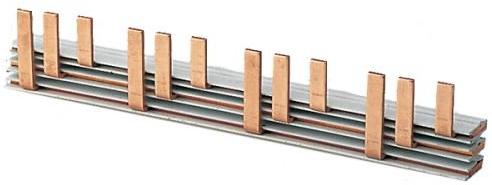 Rulux Industries Copper Comb Busbar, Length : 1 meter