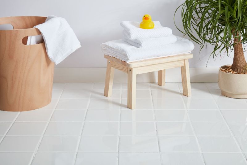 Square Polished Ceramic Floor Tiles, for Construction, Size : Standard