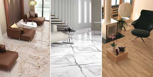 Square Polished Ceramic Luxurious Tiles, for Construction, Size : Standard