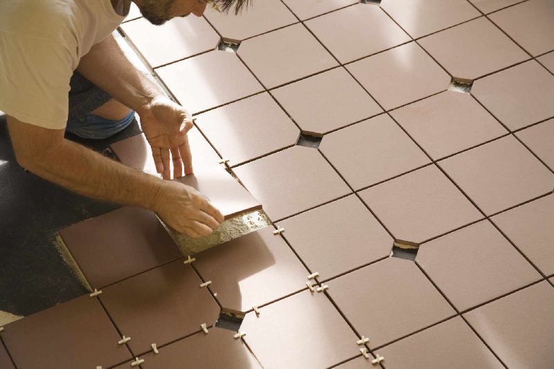 Rectangular Polished Stone Semi Waterproof Tiles, for Flooring, Size : Standard