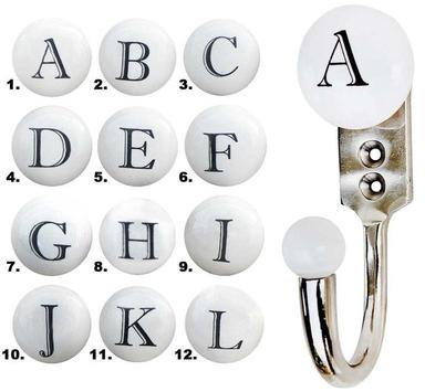 Metal Alphabet Wall Hooks, for Hanging Belt, Hanging Clothes, Size :  Standard at Rs 20 / in Delhi
