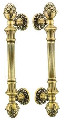 Polished Brass Door Handles, Color : Golden