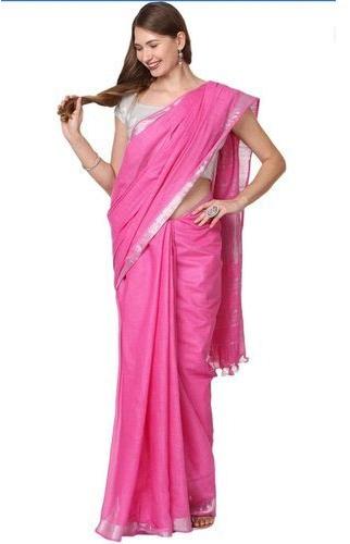 Viscose Cotton Sarees, for Easy Wash, Dry Cleaning, Anti-Wrinkle, Shrink-Resistant, Technics : Machine Made