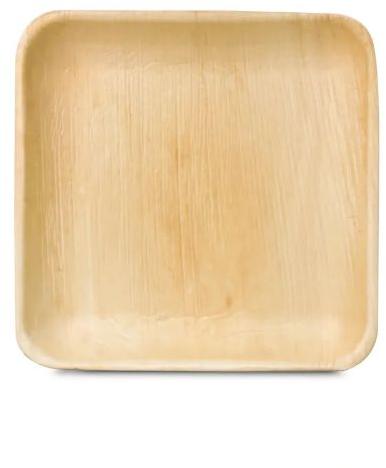 9 Inch Square Areca Leaf Plates, for Serving Food, Feature : Biodegradable, Disposable, Eco Friendly