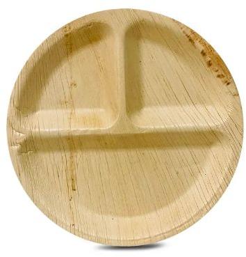 Round Disposable Areca Leaf Plates, for Serving Food, Feature : Biodegradable, Eco Friendly