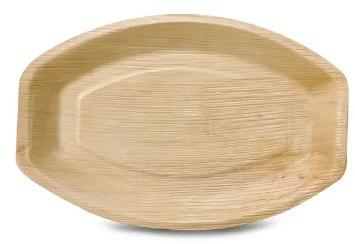 Large Oval Areca Leaf Tray, for Serving Food, Feature : Biodegradable, Disposable, Eco Friendly, Light Weight