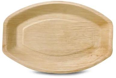 Medium Oval Areca Leaf Tray, for Serving Food, Feature : Biodegradable, Disposable, Eco Friendly, Light Weight