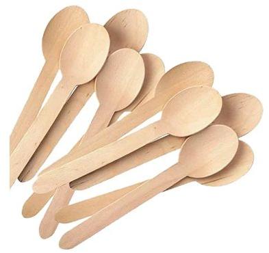 Polished Plain Wooden Spoon, Packaging Type : Packet