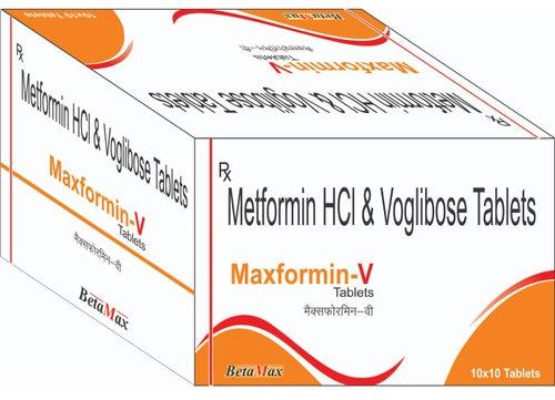 Metformin HCL and Voglibose Tablets, Packaging Type : Box