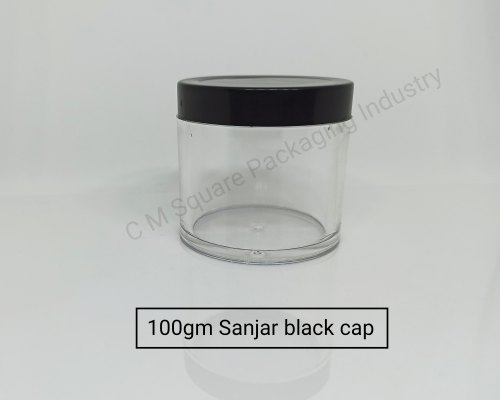 Round Acrylic cream Jar, Color : Transparent