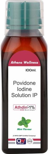 Athdin Povidone Iodine Solution, for Hospital, Packaging Size : 100 ML