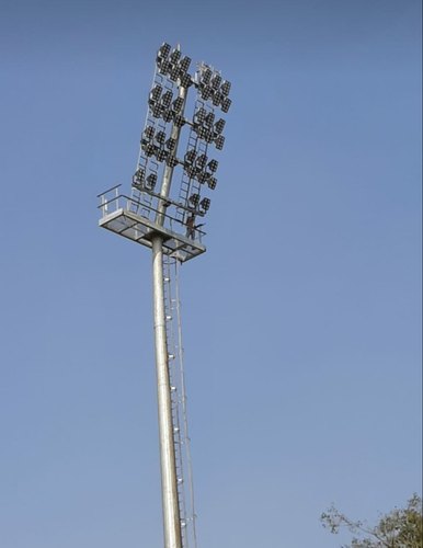 Mild Steel Stadium Highmast Lighting pole, Certification : MSME