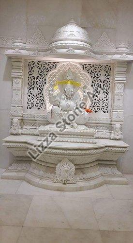 Polished Marble Mandir, for Home, Hotel, Offices, Feature : Good Quality, Shiny