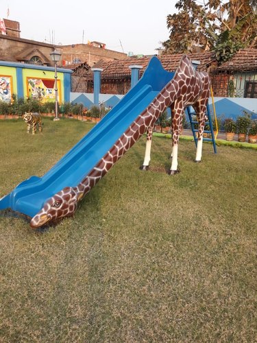 FRP Giraffe Slide, for Play Ground, Pattern : Printed
