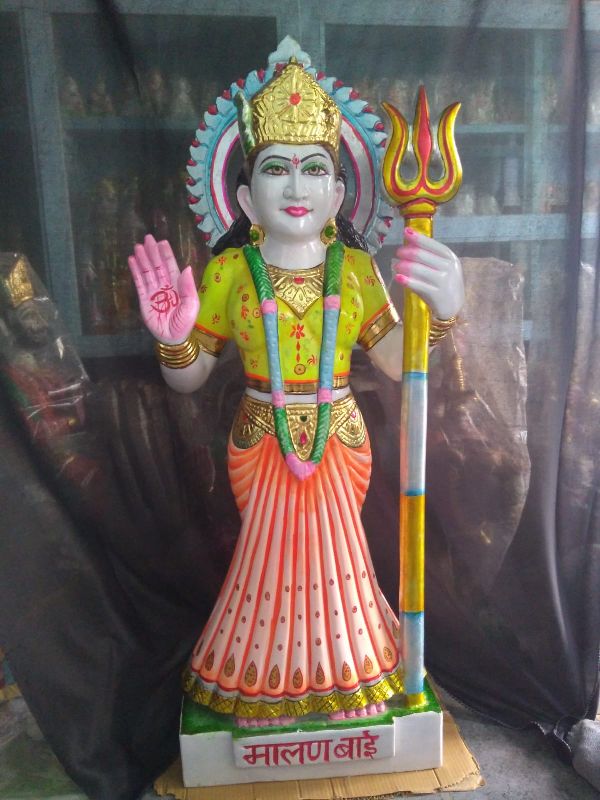 Plain Marble Malad Bai Statue, Packaging Type : Thermocol Box, Carton Box, Cardboard Box