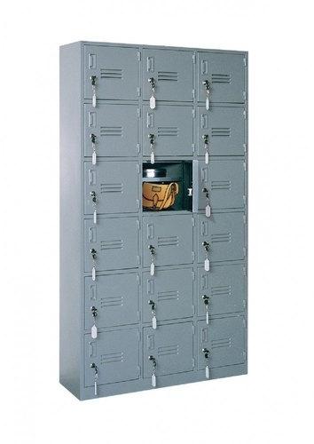 Mild Steel Office Staff Locker, Color : Grey