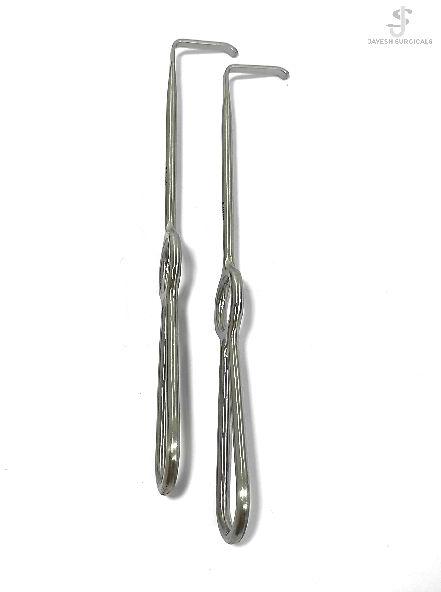 Jayesh Stainless Steel Small Langenbeck Retractor, for Hospital, Packaging Type : Plastic Packet