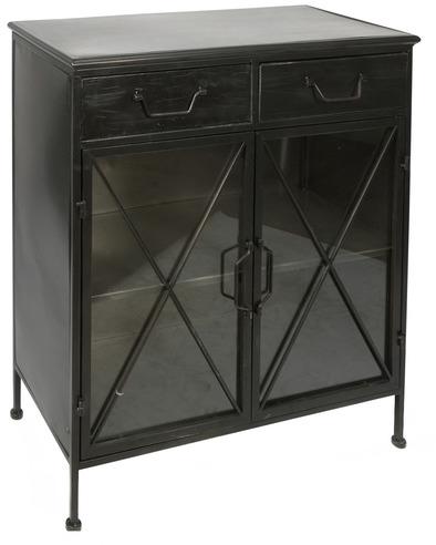 Rectangular Polished Metal and Glass Sideboard, for Hotel, Feature : High Strength, Quality Tested