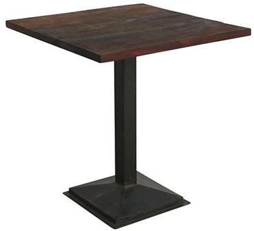 Wood Square Cafe Table, Pattern : Plain