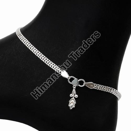 Plain Silver Anklets, Packaging Type : Plastic Packet